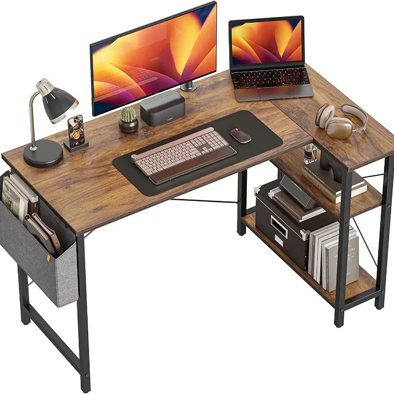 

L-shaped desk with cloth to learn to write at home