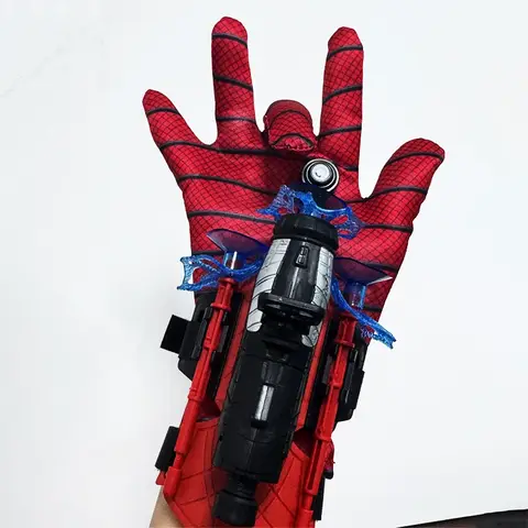 Juguetes calientes, lanzador de héroes SpiderMan, lanzador giratorio de Spider-Man, pistola de balas suaves, ventosa, juguete de eyección, regalos de cumpleaños para niños