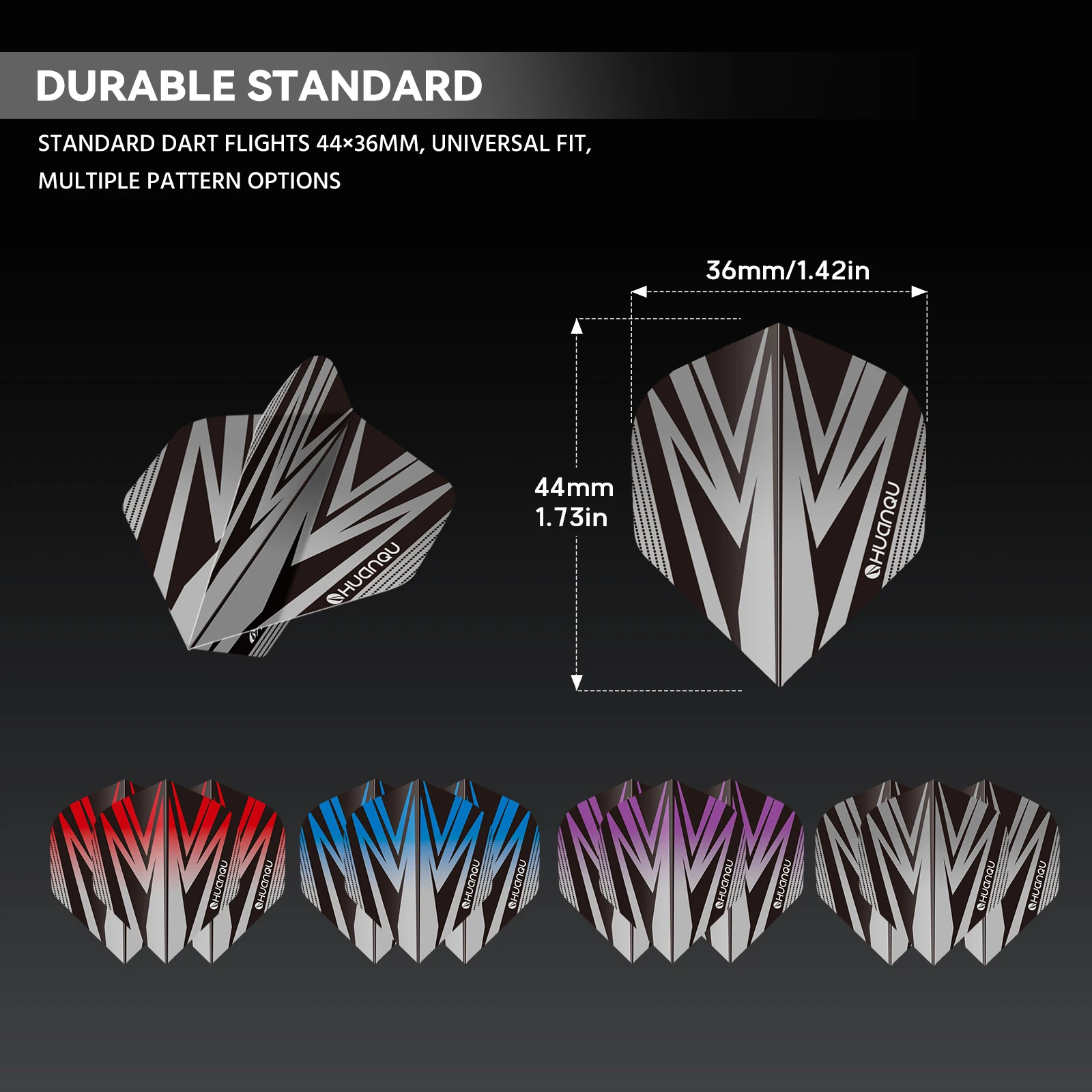 HUANQU 12Pcs 18g Iron Dart Barrels Set Professional Iron Darts Poly Shafts Standard Flights Storage Case Indoor Sports Game