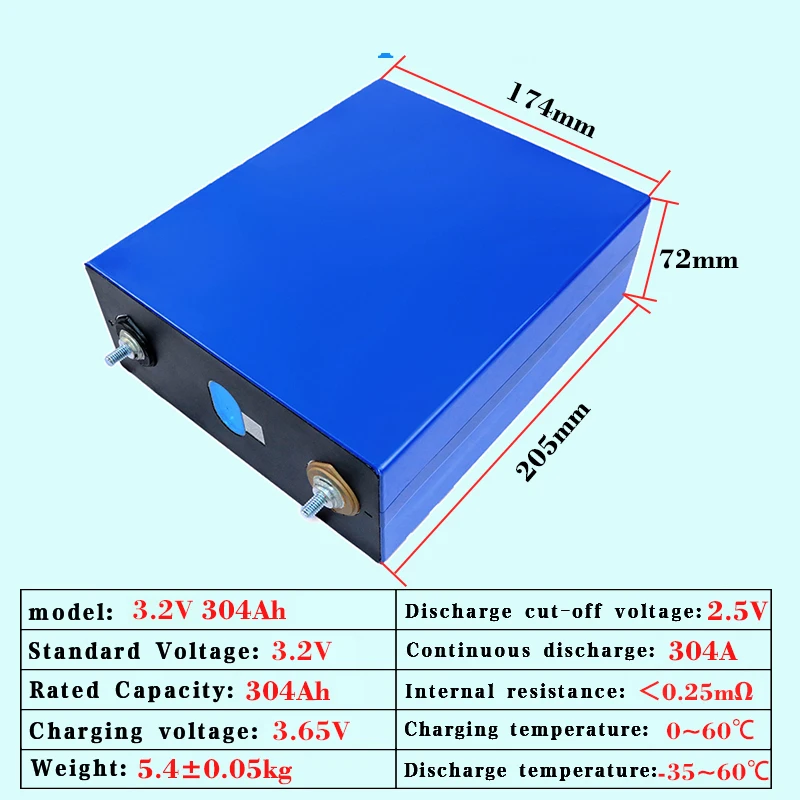 EVE 3.2V 280Ah 304Ah 314Ah LiFePO4 خلية البطارية، 8000+ دورات لنظام تخزين الطاقة الشمسية، UPS الصناعي، EV Bus RV Camp #3