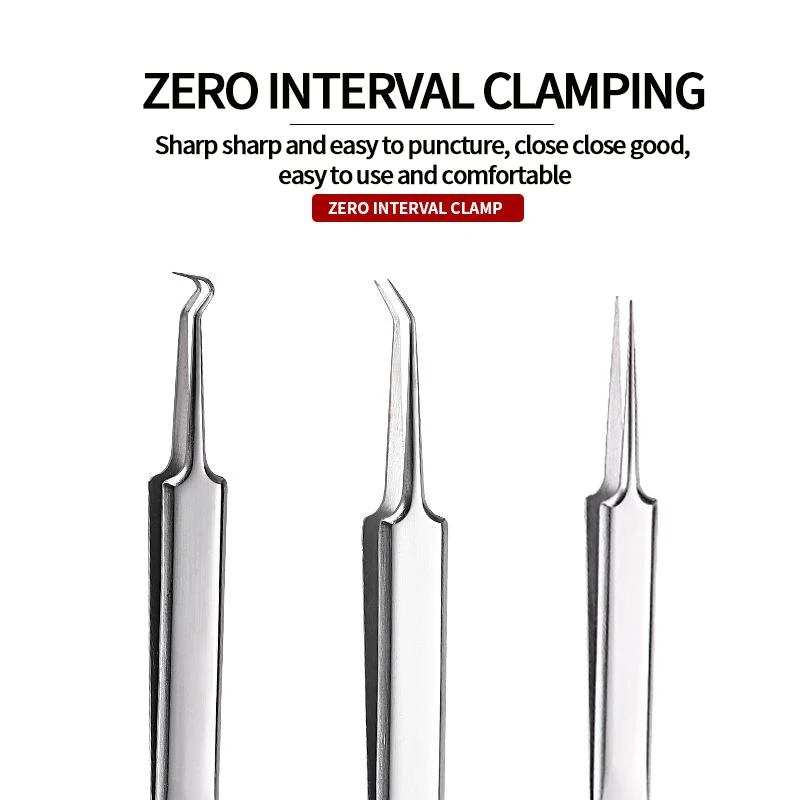 Acne Needle Blackhead Cell Clip Suit Double-Headed Acne Needle Acne Acne Removal Needle Tweezers Precision Acne Clip Acne Tool