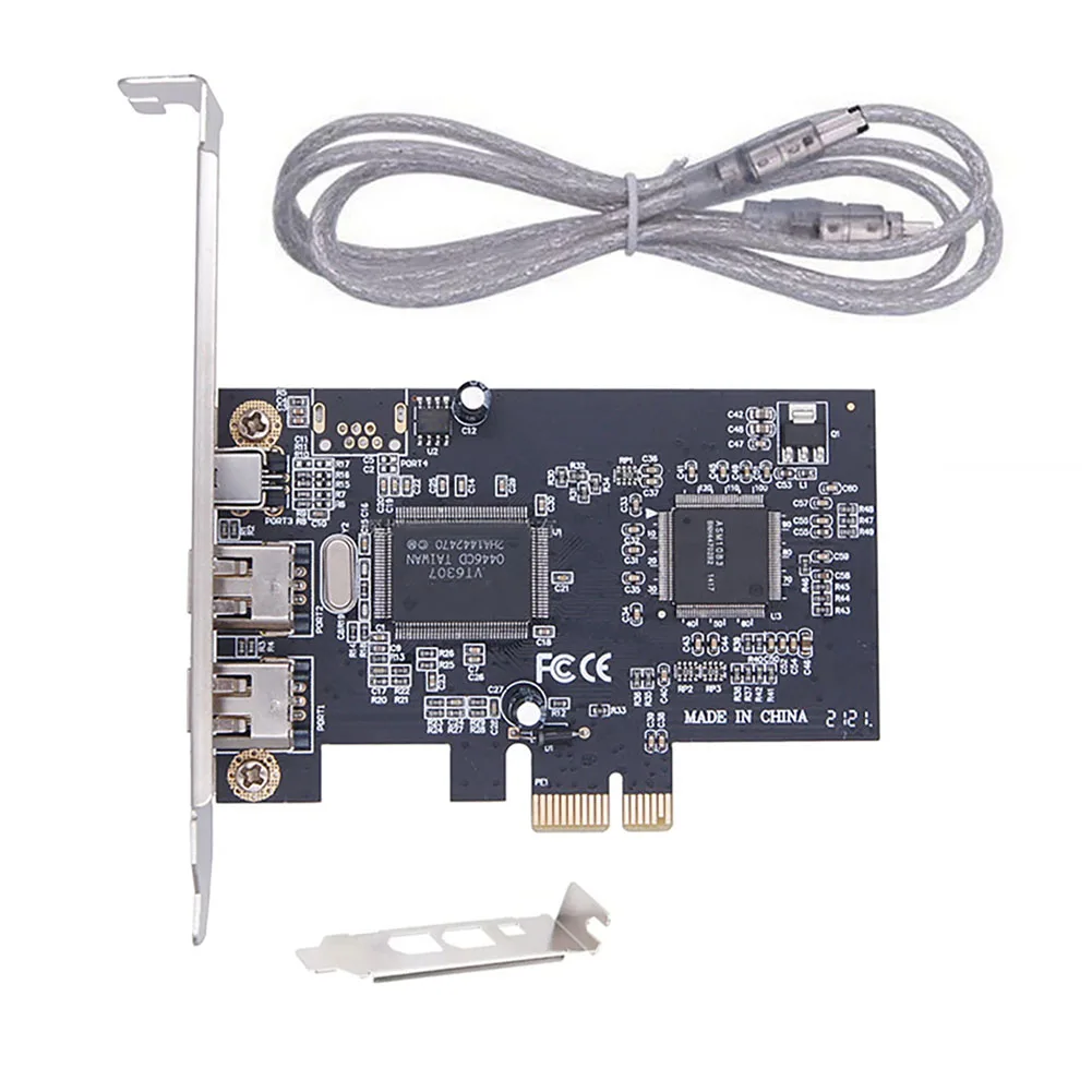 Stable 3-Port FireWire 400 PCIe= Expansion Card Low Power Consumption For Video Capture And Data Transfer Windows= Support 2026