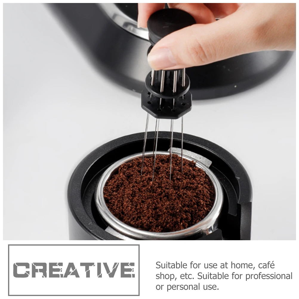 

Coffee Powder Distributor Needle Accessories Manual Espresso Stirrer Tool Abs Stainless Steel Easy Clean Uniform for Home