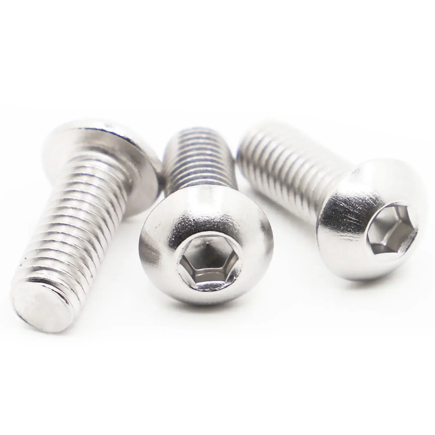 M1.6 M2 M2.5 M3 M4 M5 M6 M8 ISO7380 304 A2-70 Stainless Steel Allen Hexagon Hex Socket Button Head Screw Bolt