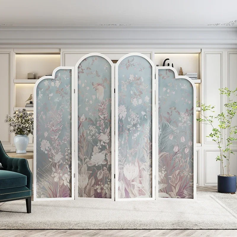 

American Countryside, European Flower And Bird Screen, Partition Living Room, Hotel Decoration, Entrance Movement, Occlusion