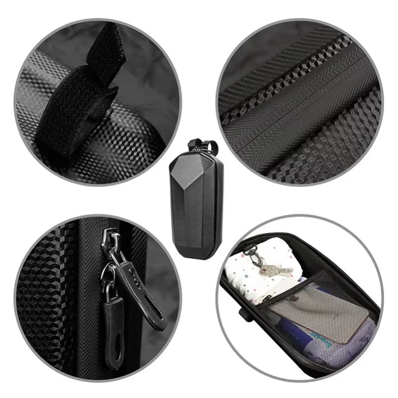 Bicycle Front Storage Bag EVA Hard Shell Large Capacity Waterproof, Front-Mounted Hanging Case Packing Bag Parts Rainproof view 3