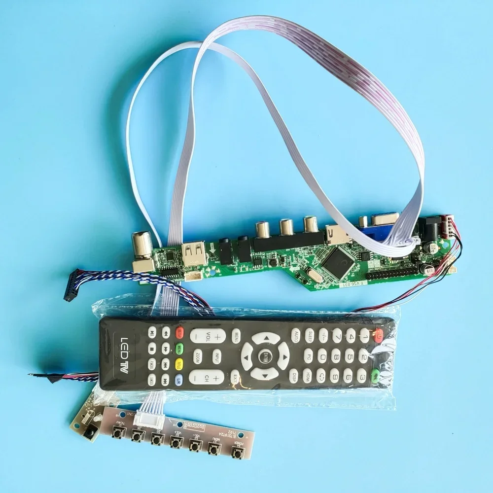 

Комплект для LP173WD1(TL)(P2) LP173WD1 17,3 "Плата драйвера контроллера USB 40pin Audio 1600X900 ЖК-дисплей со светодиодной панелью Экран ТВ AV VGA пульт дистанционного управления