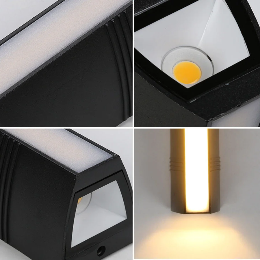 Imagem -05 - Lâmpadas de Parede Exterior Led Exterior Impermeável Ip65 up e Dnow Wall Light Alumínio Jardim Escada Varanda 24w 60w