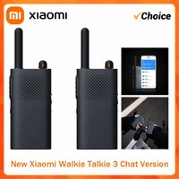 New Xiaomi Walkie Talkie 3 Chat Version 3W Transmission Power Fast Frequency Match Type-C 1-5km Distance Lightweight Interphone