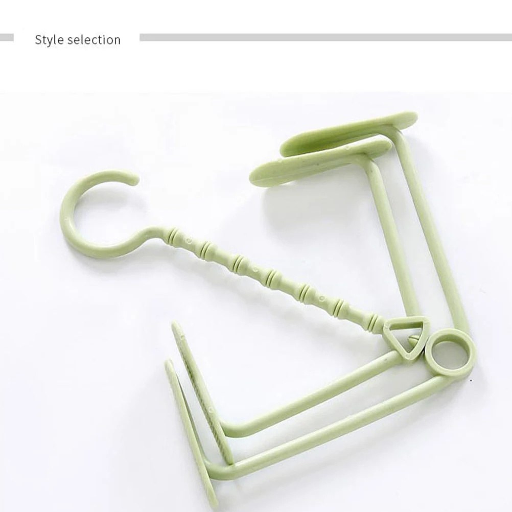 

5Pcs Durable PP Material Shoes Drying Rack Hanger Portable Shoe Stand With Side Clips For Desiccants And Deodorants