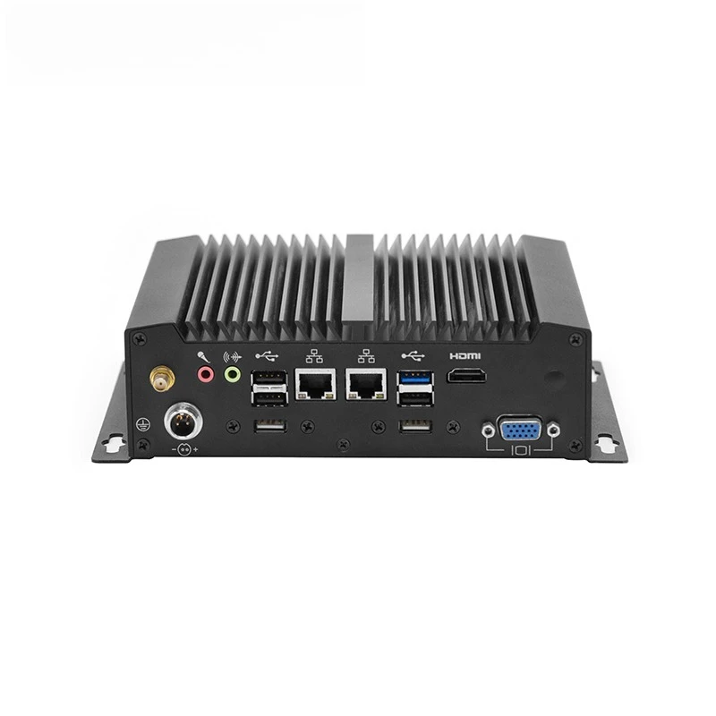 

Aluminum Alloy J1900 I3 I5 I7 Industrial Fanless Embedded Box Computer with Multi-Serial Ports Dual LAN USB