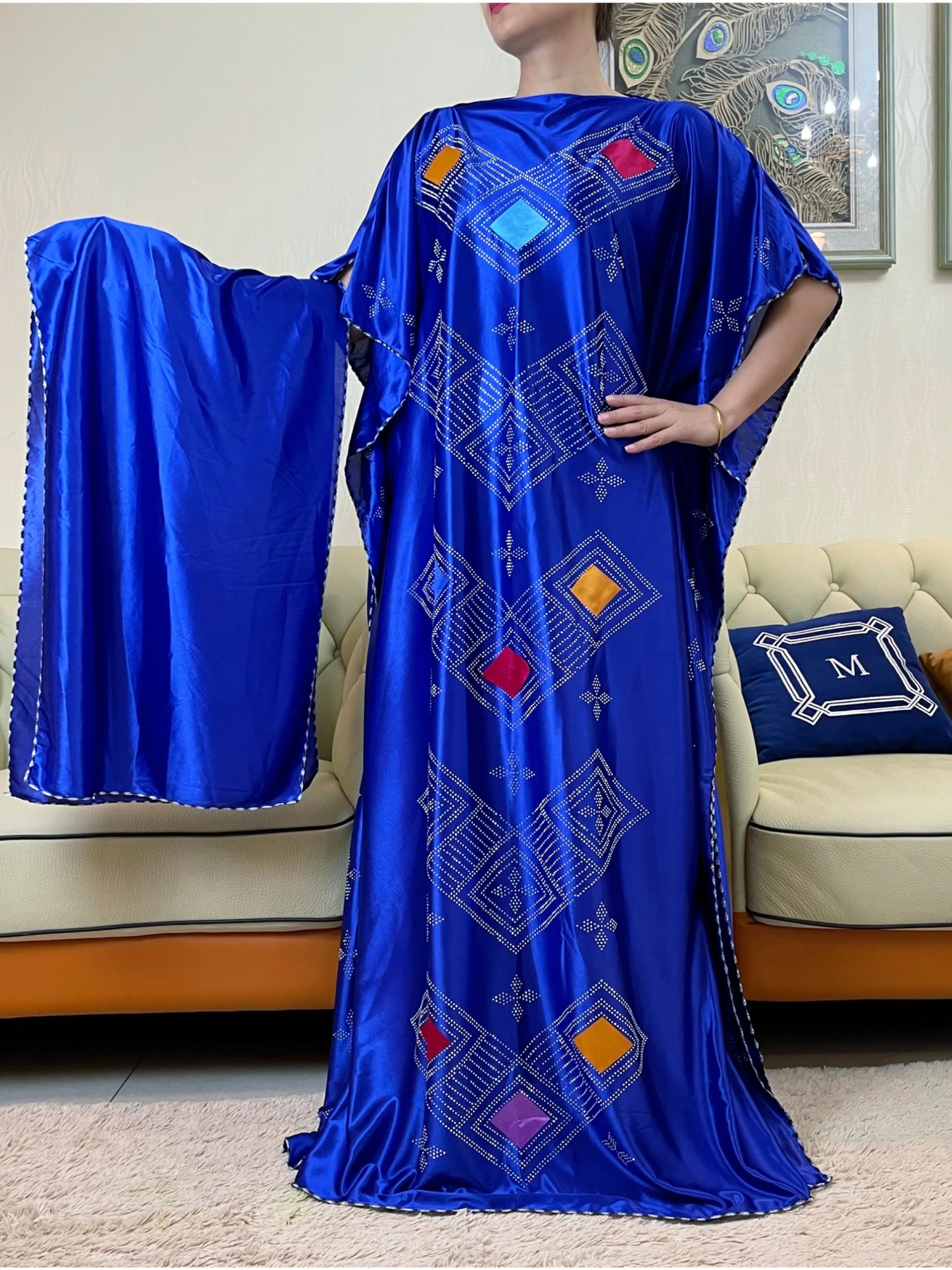 2023Good Quality African Summer Dresses For Women Muslims Abaya Dubai Turkey Muslim Fashion Hijab Cotta  American Islam Clothing