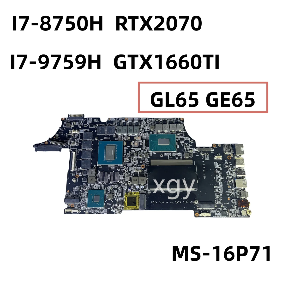 Original For MSI GE75 GE63 GL63 8SD Laptop Motherboard MS-16P71 MS-17C71 100% Test Perfect