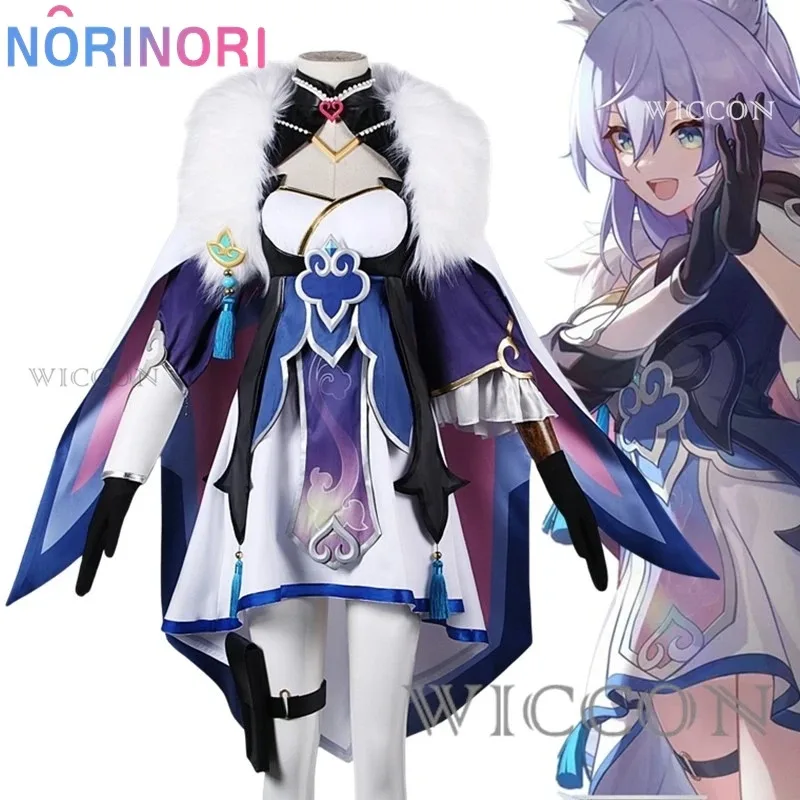 

Vivi 2025 Honkai: Star Rail Baiheng Косплей Костюм Cos Game Аниме Вечеринка Униформа Женская одежда на Хэллоуин для ролевых игр Одежда Платье