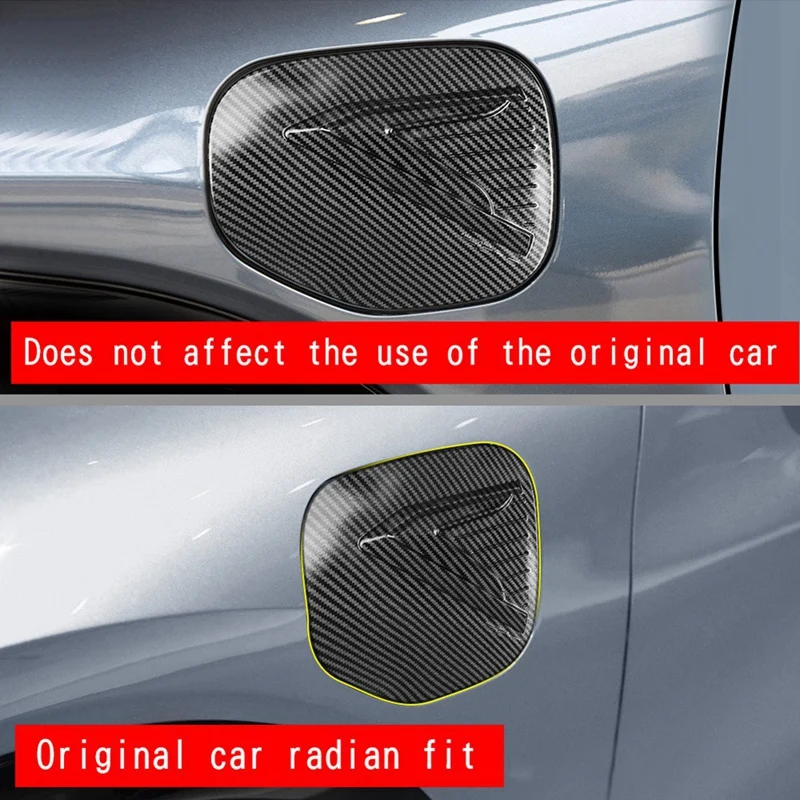 Newcar Carbon Fiber Fuel Tank Cover Oil Tank Cap Decoration Stickers Fit For Ford Mustang Mach-E 2021 2022