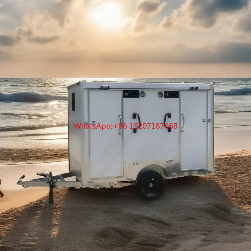 Outdoor portable toilet cart public party mobile wash basin toilet deluxe 2nd gear mobile toilet trailer