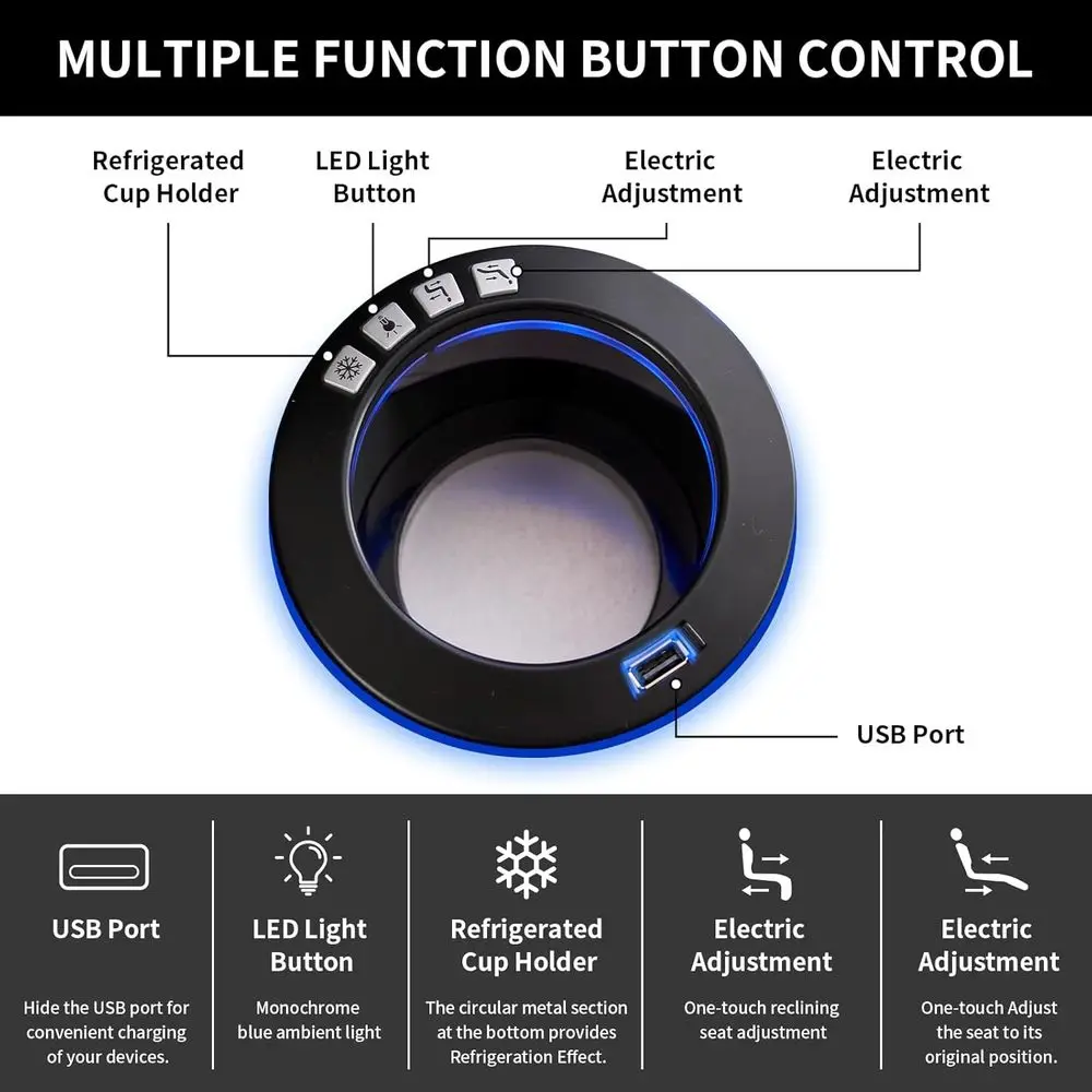 Person relaxing in the luxury recliner