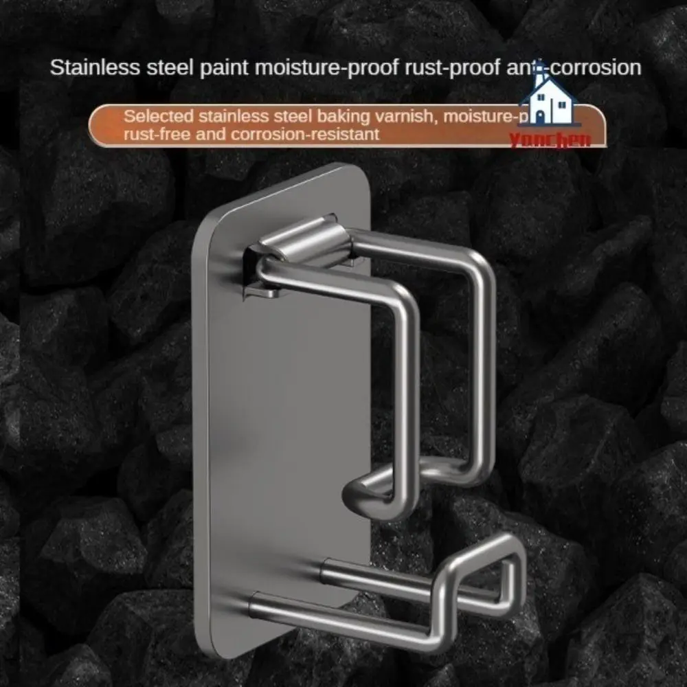 Versatile No-drill Bathroom Hooks Metal Easy Install Washbasin Hook Basin Storage Bathroom