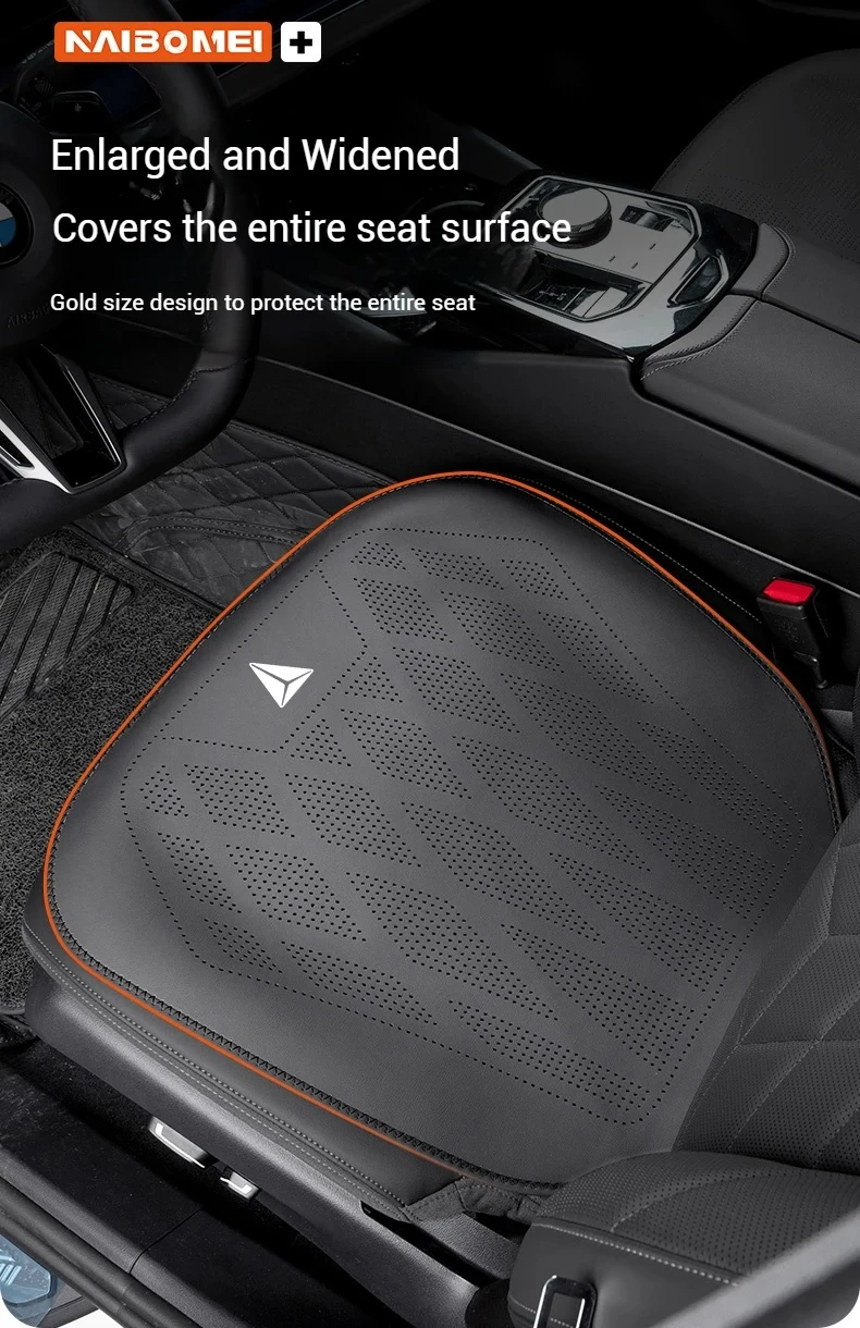 Nappa-Leder Autositzkissen, Rutschfeste Ganzjahres-Autositzauflage, Für Deepal S7 S07 SL03 S05 G318 2025 2026, Auto-Zubehör – Detail 11