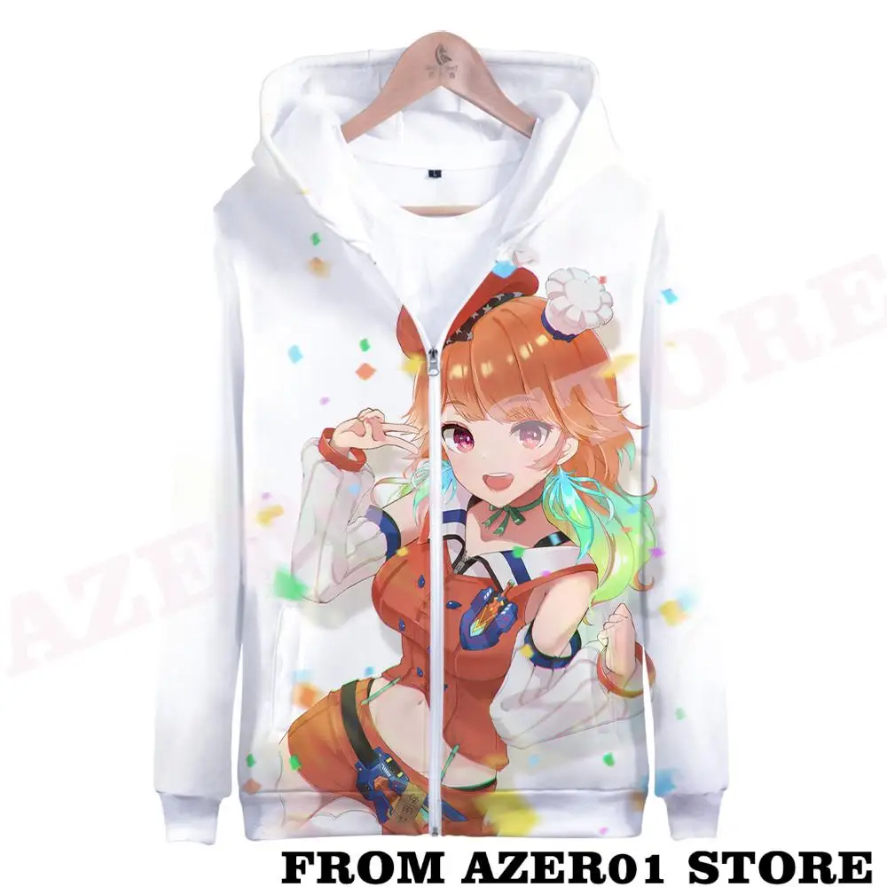 

HOLOLIVE VTuber Takanashi Kiara Merch Zipper Hoodies Autumn Winter Men/Women Streetwear Zip Hooded Sweatshirt