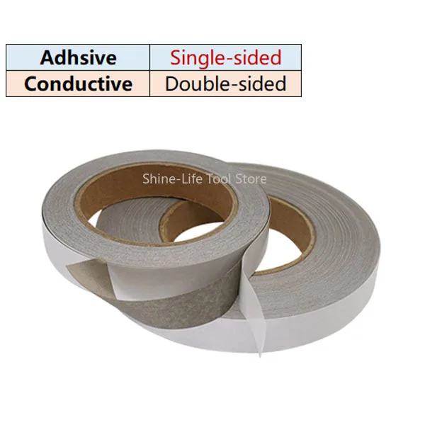 Single-Sided Adhesive Tape Double Sided Conductive Cloth, Anti Interference Isolation Electromagnetic Wave Conductive Cloth Tape