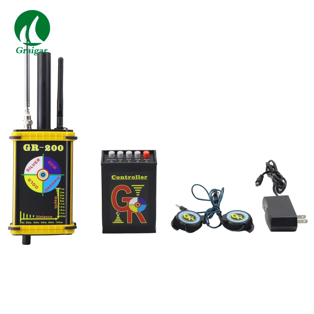 GR-200 Long Range Gold, Gem, Diamond and Treasure Finder GR200 Metal Detector Factory Supply