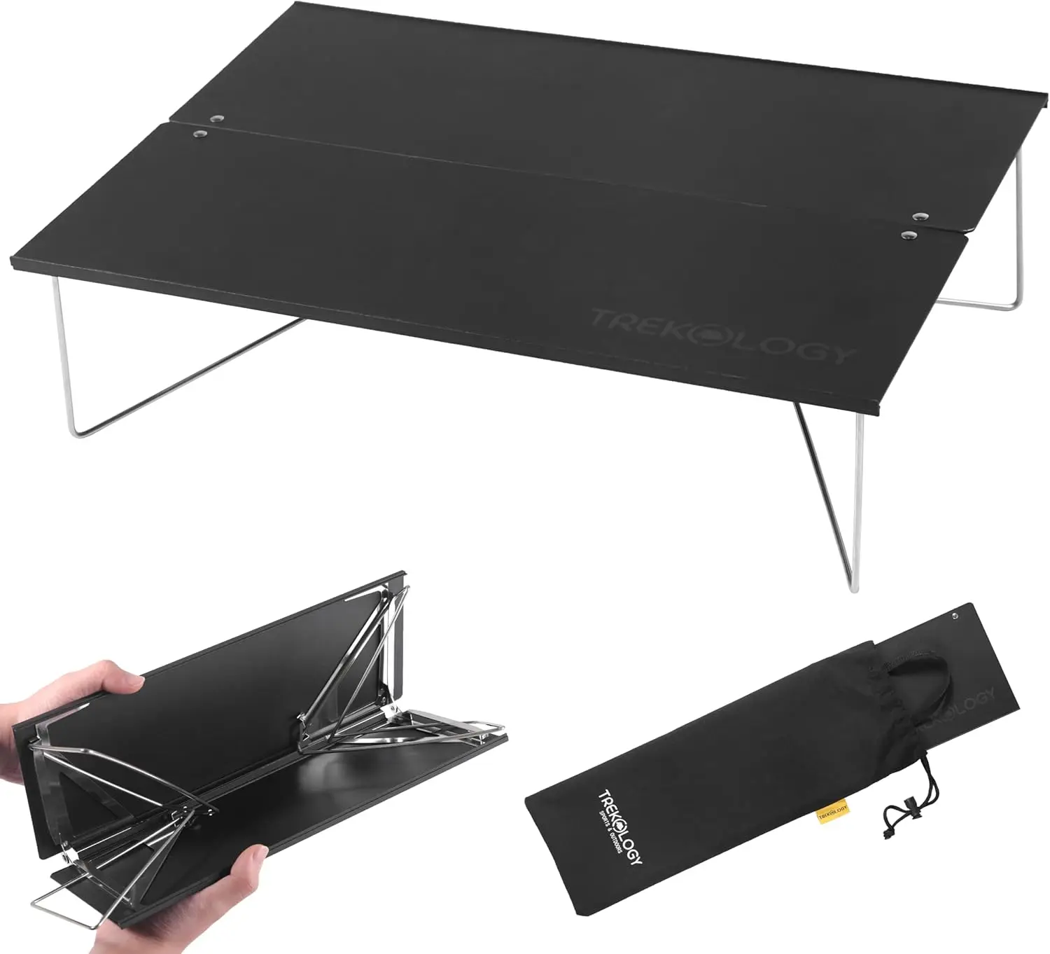 

Ultralight Mini Camping Table with Pop-Up Legs for Hiking, Backpacking & Beach