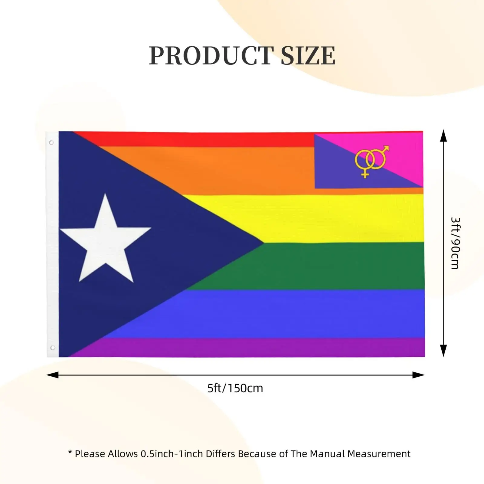 Flagnshow 100% Polyester Heterosexuality Heterosexual Pride Flag