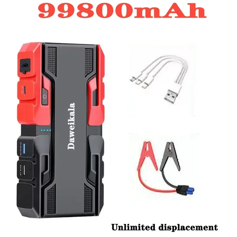 Car Jump Starter Starting Device Battery Power Bank 12V99800mAh Jumpstarter Auto Buster Emergency Booster Car Charger Jump Start