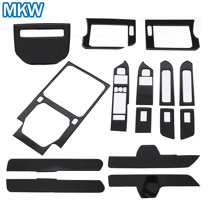 

Для Land Rover Defender 90 110 2020-2025 глянцевая черная автомобильная панель переключения передач воздуховыпускное отверстие накладка на руль наклейка автомобильные аксессуары