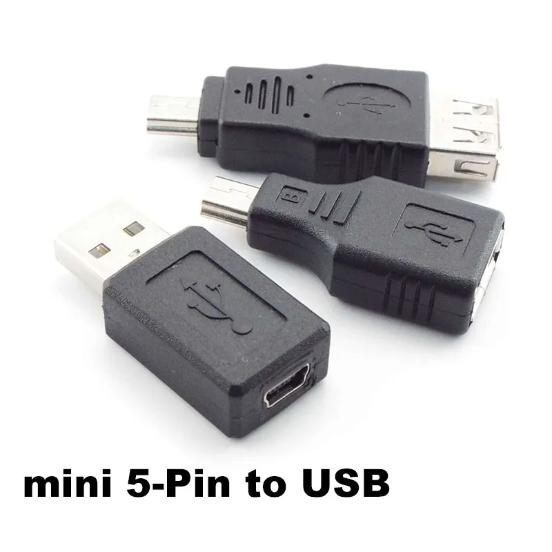 Mini USB B 2.0 A Female Male 5 Pin to USB Mini 5Pin B A Female Jack USB 2.0 Converter Adapter M/F Extension Plug Cable h