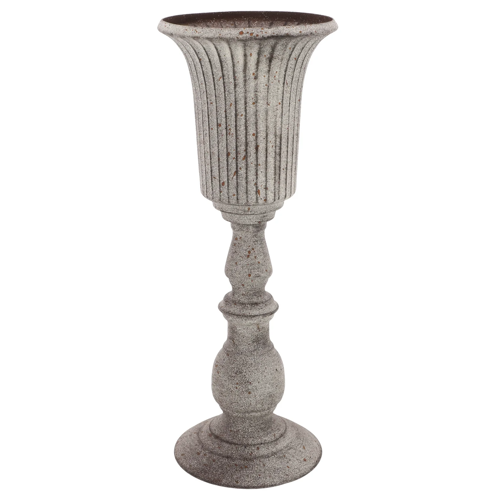 

Vintage Style Metal Flower Vase Compact Decorative Iron Planter for Home Hotel Coffee Shop Dried Flowers Artificial Floral