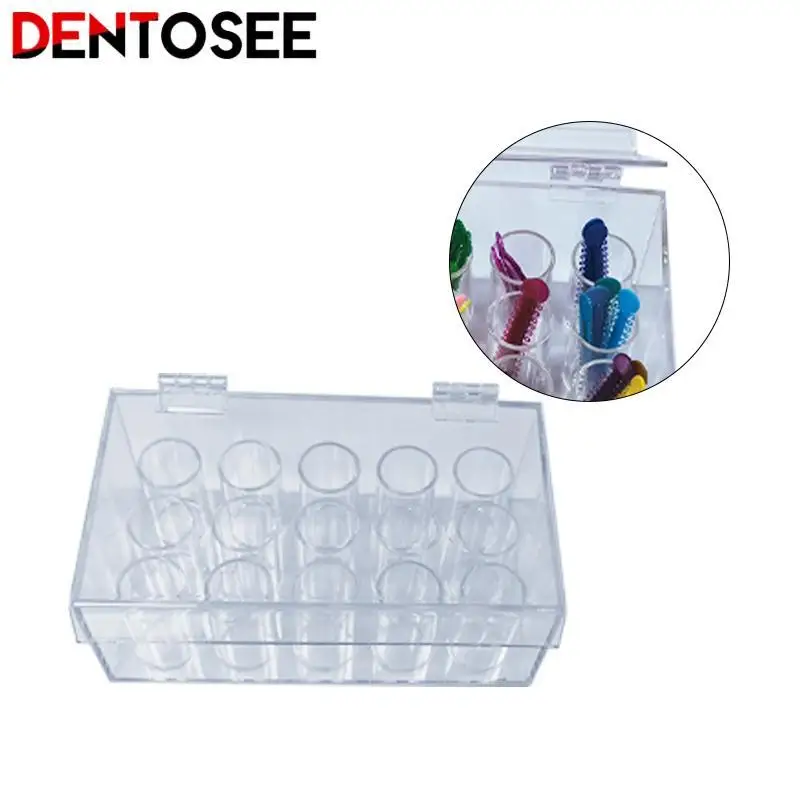 

Dental Orthodontic Chain Storage Box Acrylic Rubber Chain Distributor Placement Box Multifunctional Dental Tools