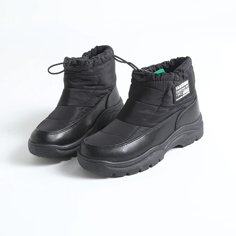 

Высококачественные зимние ботинки Thi Winter Faion на подкладке, повседневные зимние ботинки без шнуровки oes ort с застежкой-трубкой, сращивание нескольких материалов