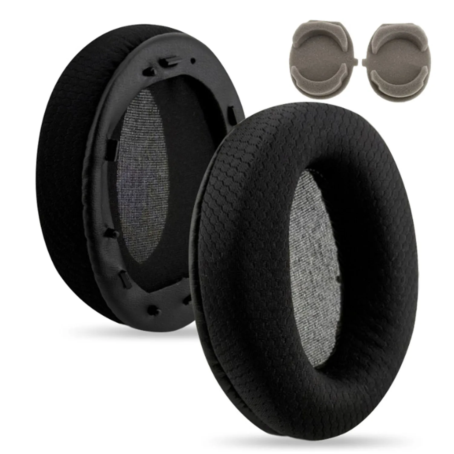 Fabric Mesh WH1000XM3 Easy Install Snap On Headband & Earpads for Sony WH-1000XM3 Replacement Headband Headstrap Ear Pad Cushion