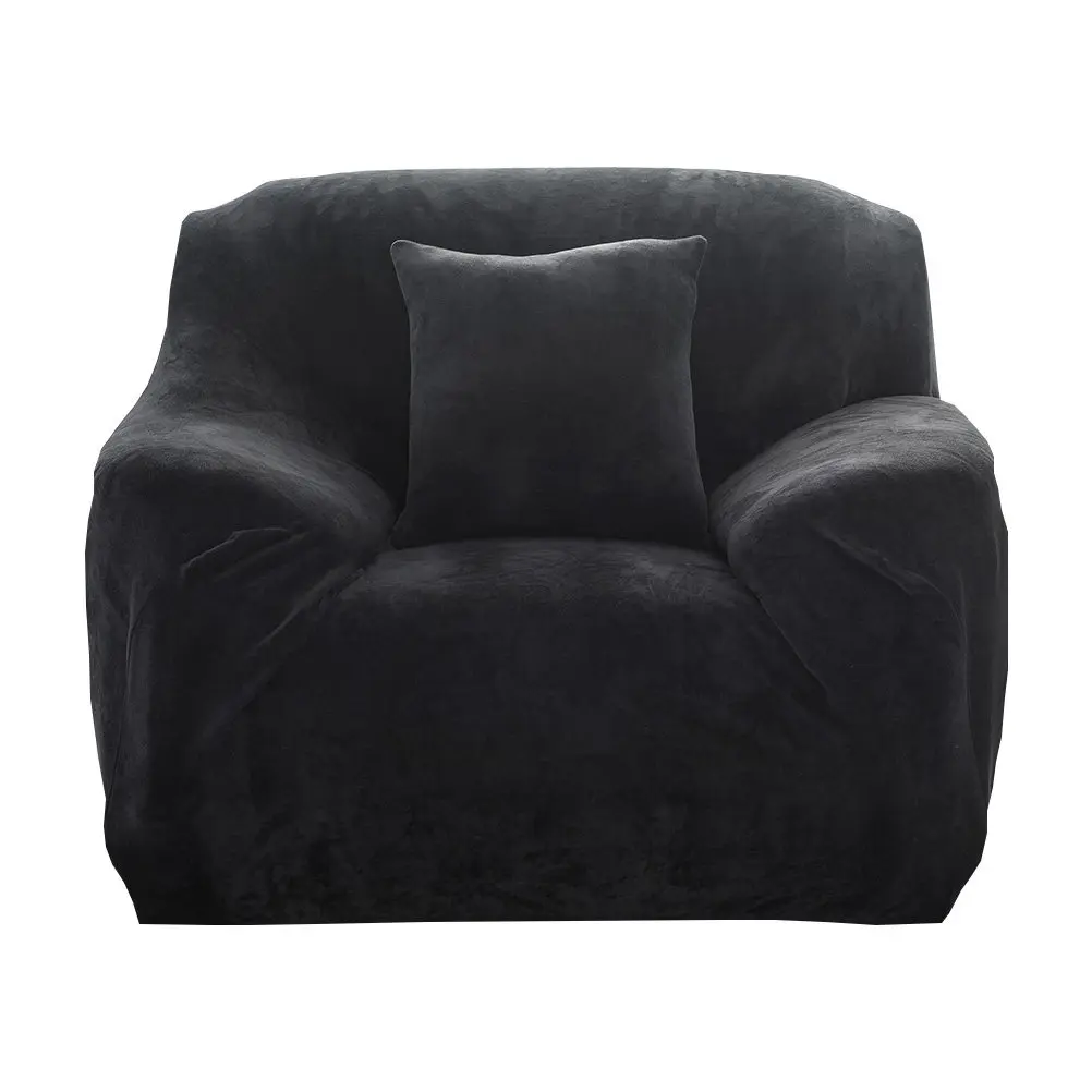 

High Elasticity Stretch Polyester Spandex Sofa Cover Slipcover Set for 1 Seater Couch Anti-Slip Sofa Protector Easy Clean No