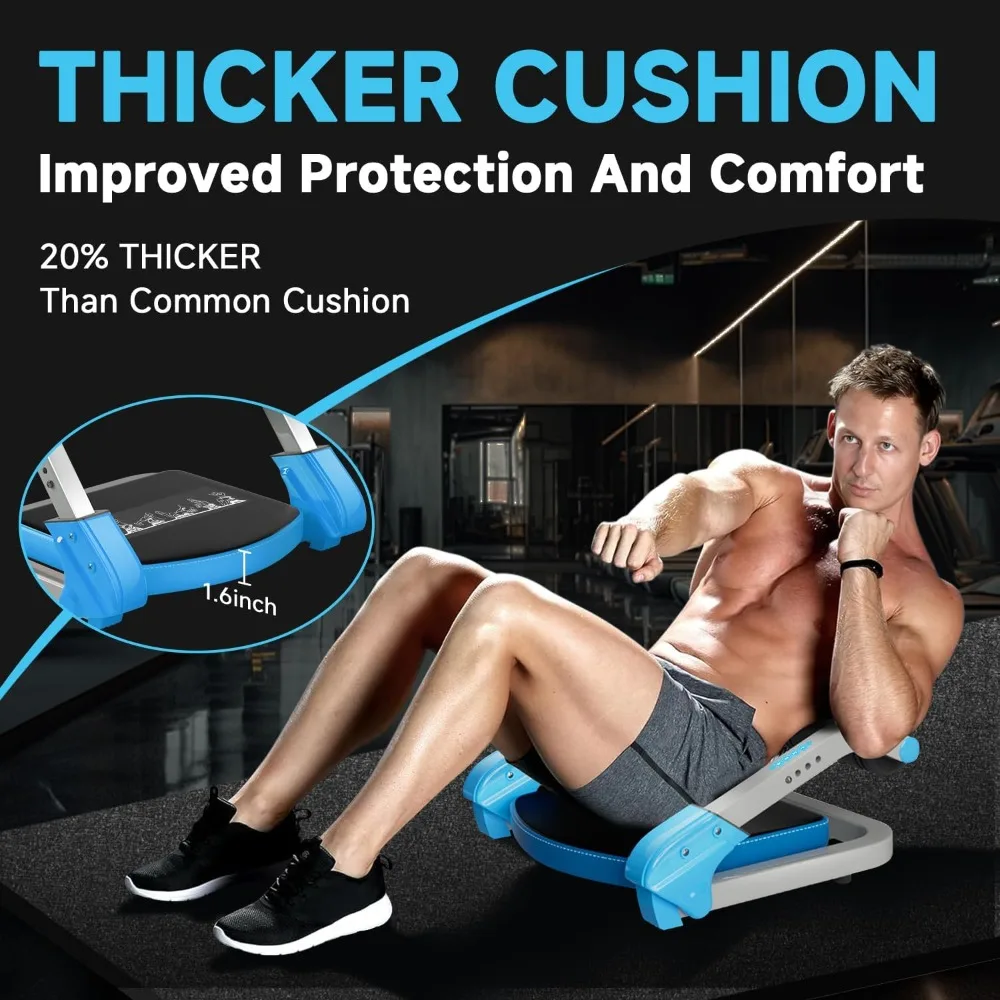 آلة تدريب Ab الاحترافية، 4 مستويات مقاومة قابلة للتعديل، سعة 350 رطل، معدات اللياقة البدنية المنزلية للتمرين الأساسي #6