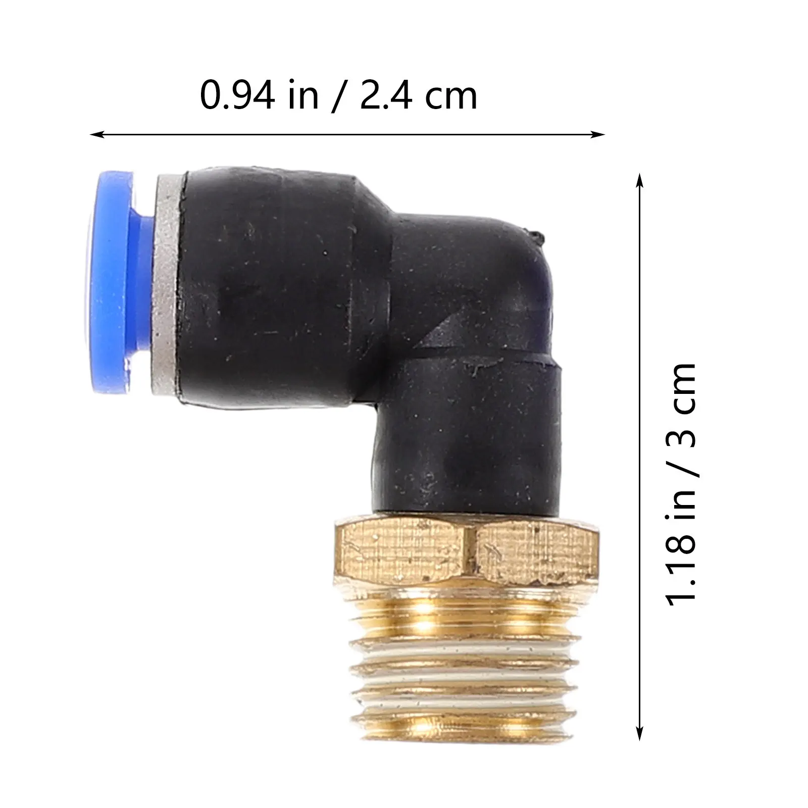 5Pcs Quick Connect Straight Pneumatic Push-in Fitting ABS Copper Leakproof Air Hose Connector Supply