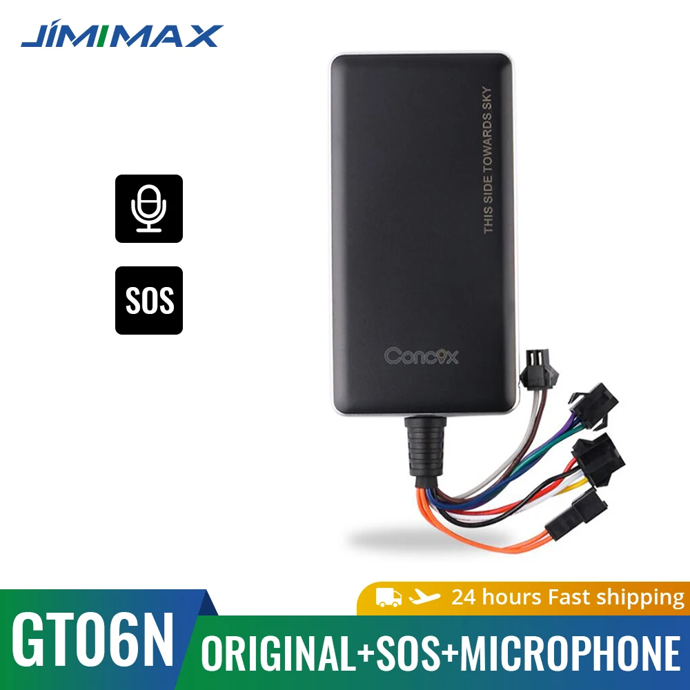 JIMIMAX GT06N Vehicle Tracking 2G Car GPS Tracker Listening Remote Stop Engine SOS Alarm Device Audio Locator APP Fleet Manage