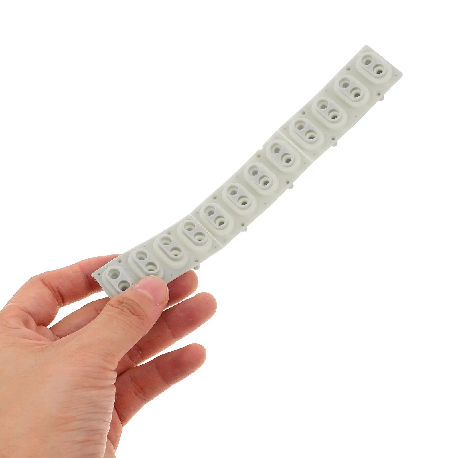

12-Key Replacement Silicone Key Contact Strip for Electronic Organ Digital Piano Conductive Rubber Pad Repair Kit