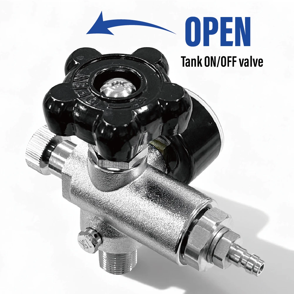 High Pressure Scuba Tank Charging Valve Air Fill Station Refill Adapter for M18x1.5 Cylinder with 400bar 6000psi Gauge 50cm Hose