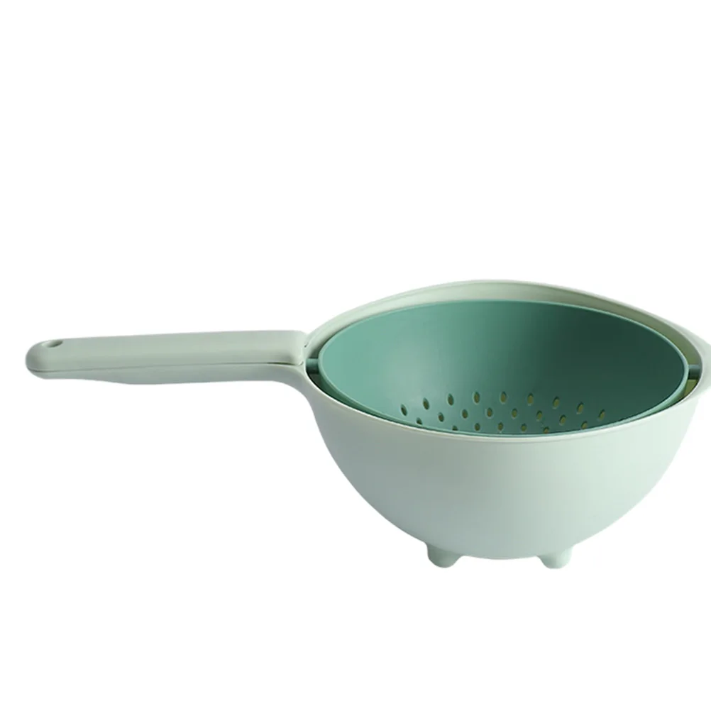 

Double layer Drain Basket Fruit Vegetable Drying Sink Porous Design High Quality Plastic Kitchen Filter Basket Practical