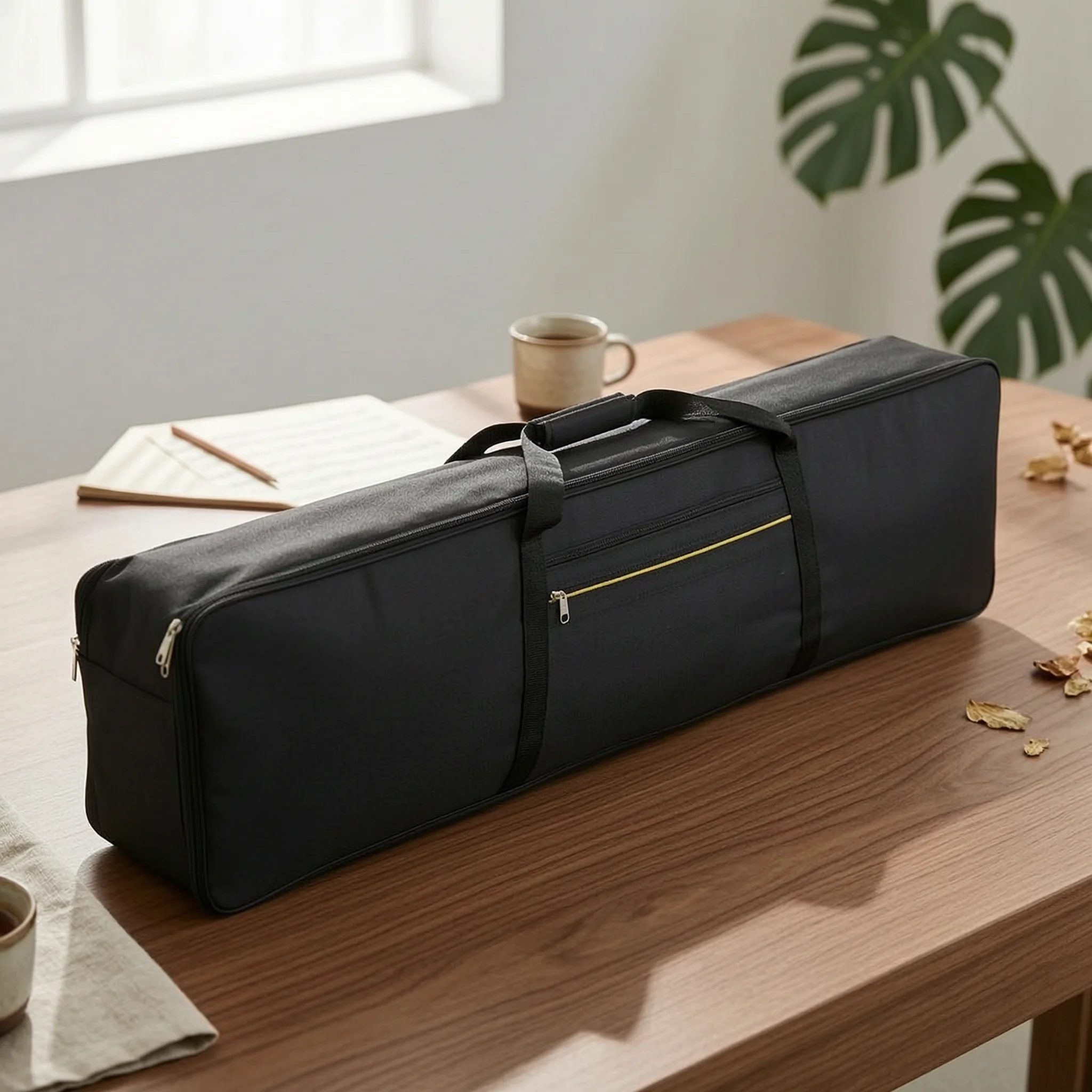 88-Key Electric Piano Bag Portable Waterproof Piano Carrying Bag 88 Key Keyboard Case Multiple Pockets Music Gear Heavy Duty