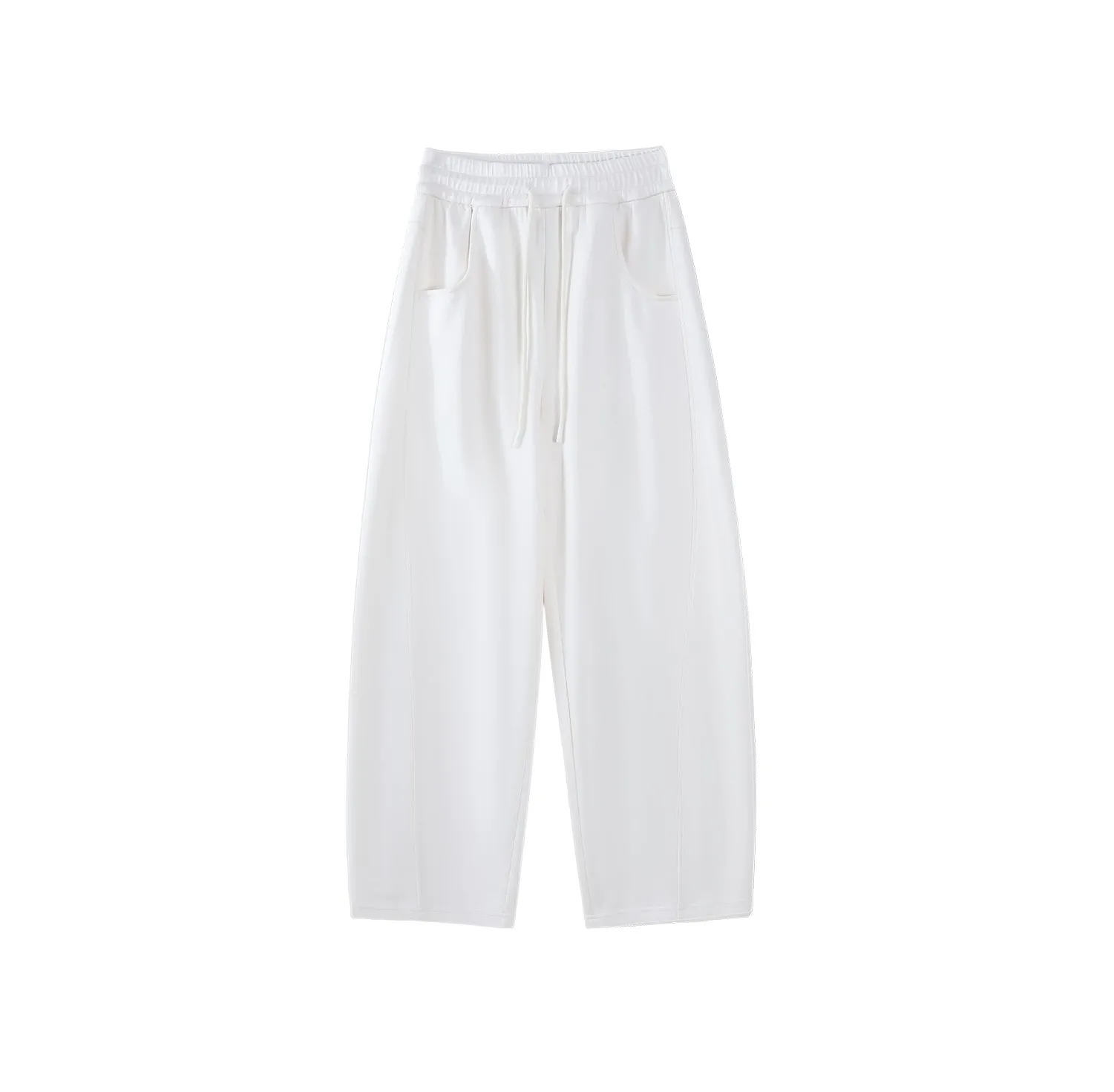 Wide Leg Pants Zip Pocket Womens Summer Split Soft Fairycore Beachwear Spandex Chic Hollow-Out Girls Versatile Trousers Oversize