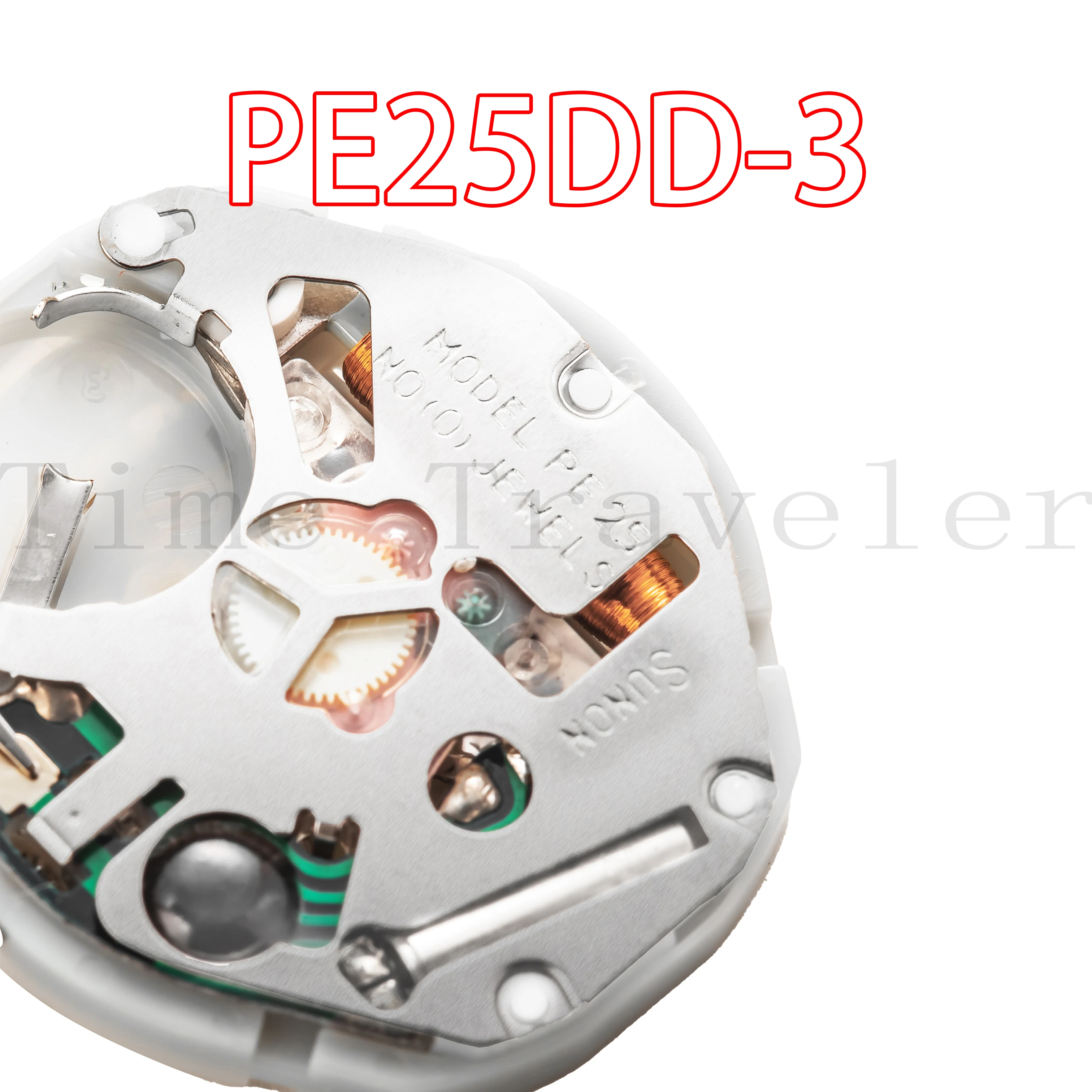 PE25DD movement Chinese sunon PE25DD-3 quartz movement single calendar without battery