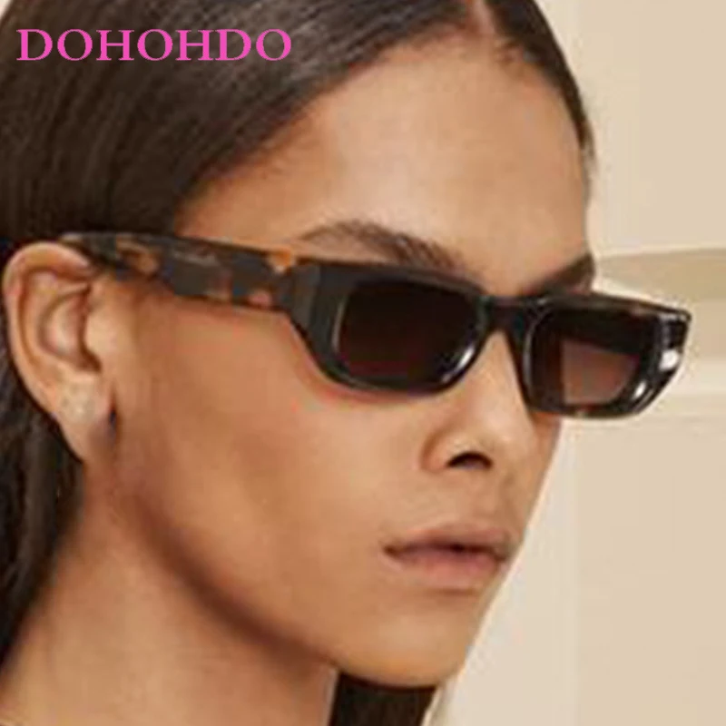 

Vintage Small Square Sunglasses For Women Men Fashion Thick Edge Frame Luxury Male Sun Glasses Shades UV400 Eyeglasses Unisex