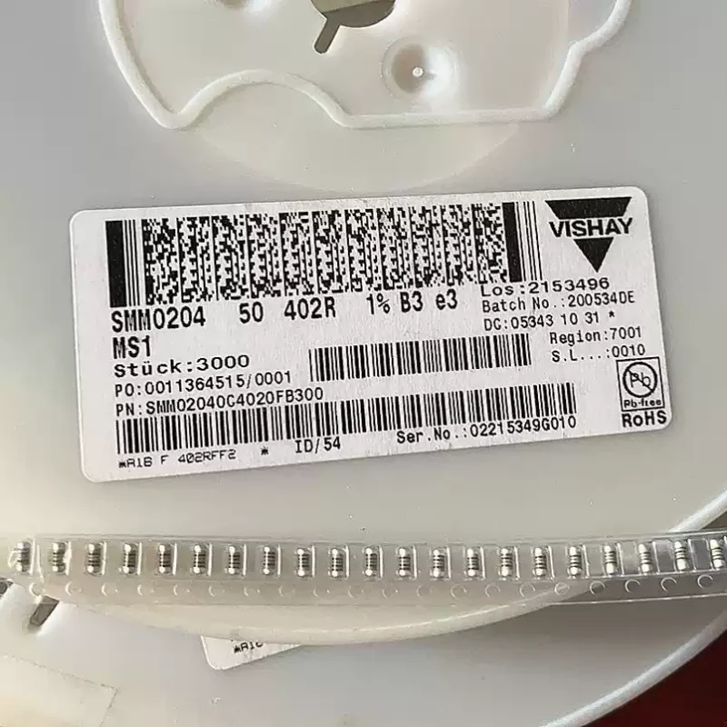 5-100pcs SMM0204 402R 1% 50PPM wafer surface mount resistor cylindrical resistor 0.25W 1206