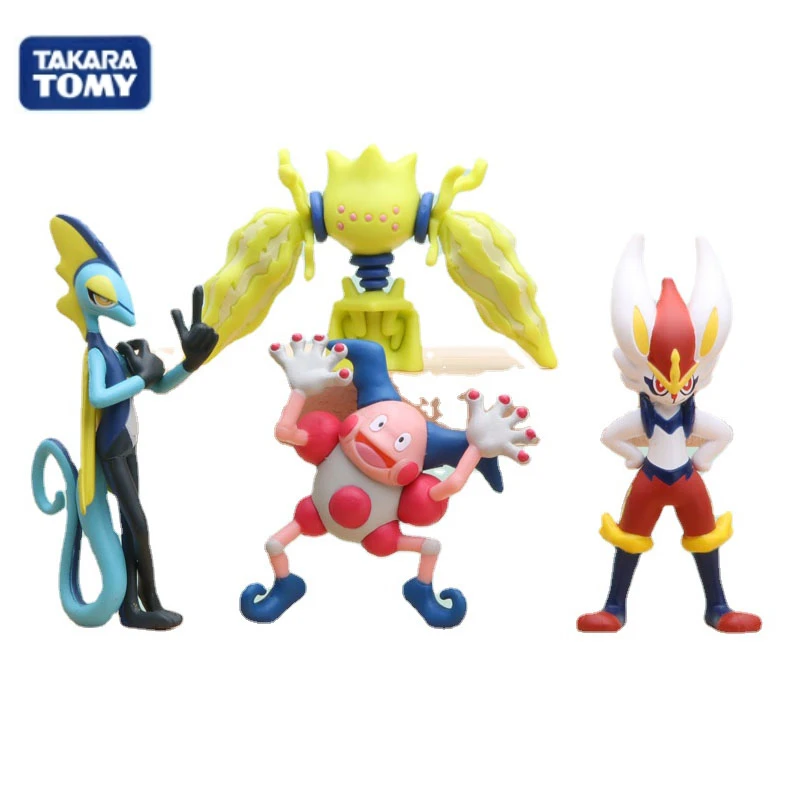 Japan Original Takara Tomy  Figures Mr.Mime Regieleki Cinderace Inteleon Pantimos Intelleon Action Figure Model Toys