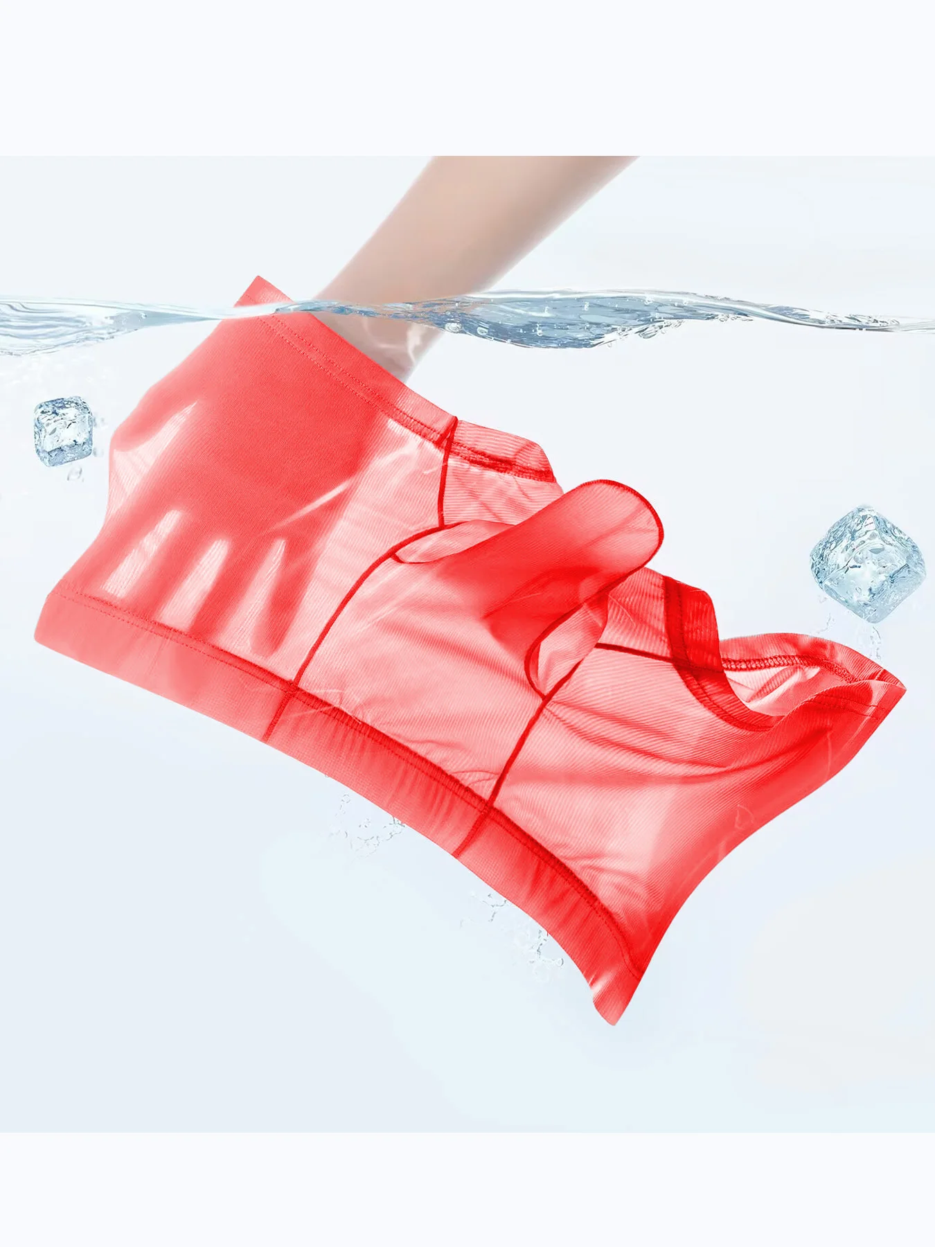 Herren Eisseide Nahtlose Boxershorts Ultra-Dünne Atmungsaktive Slips mit Elefantennase-Design Durchsichtige Komfortable Unterwäsche – Detail 32