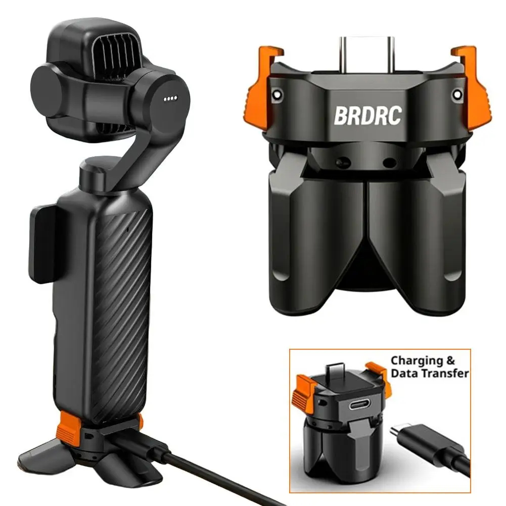For DJI OSMO POCKET4P/4/3 Charging Quick Detachable Small Tripod Magnetic Bracket Accessories